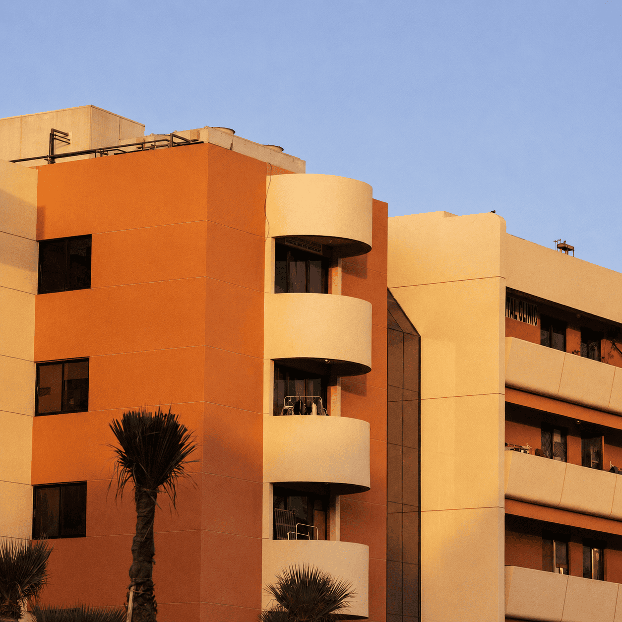 Sun light building, early morning in Historic Kenwood St Petersburg, Florida