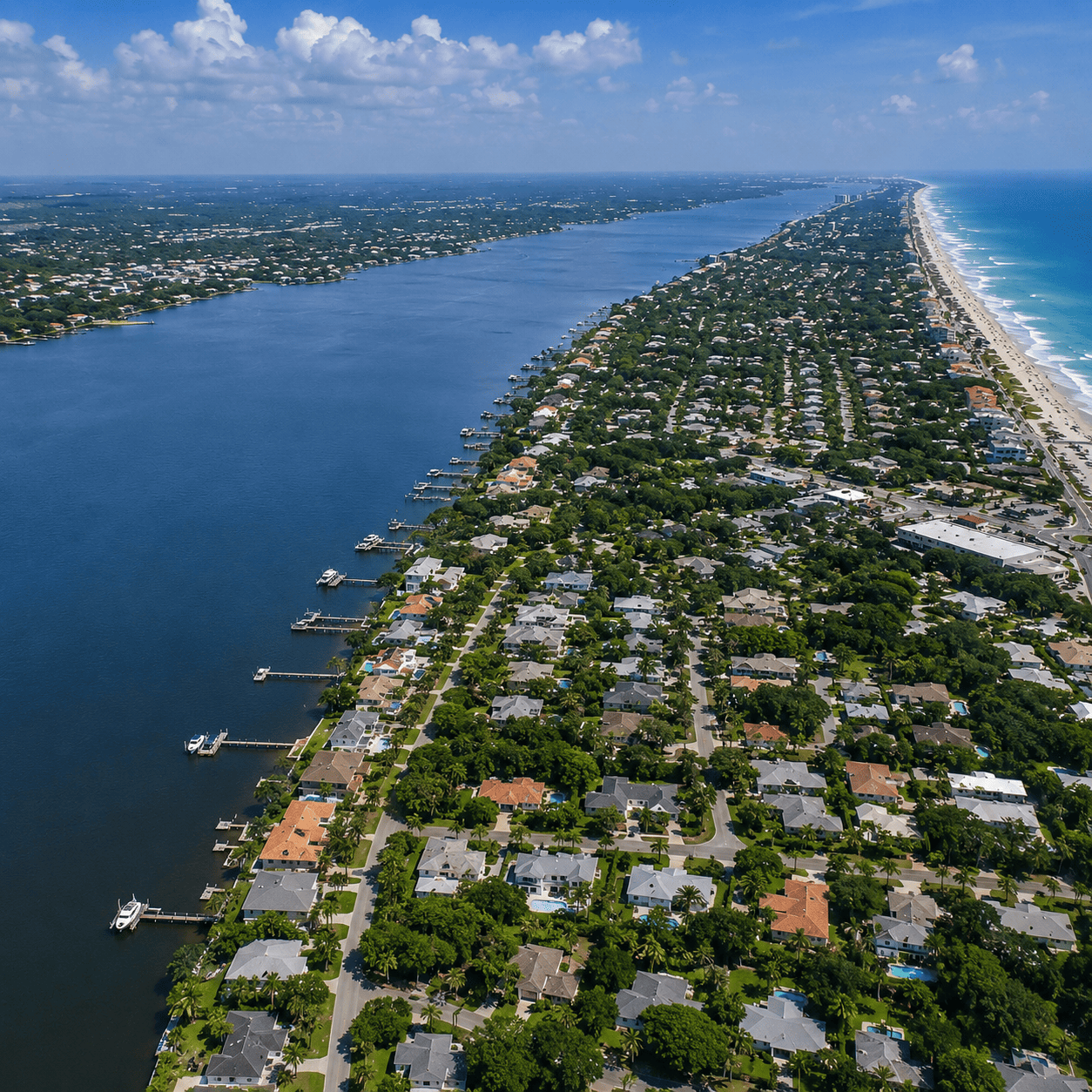 Aerial View of Indian River County, florida