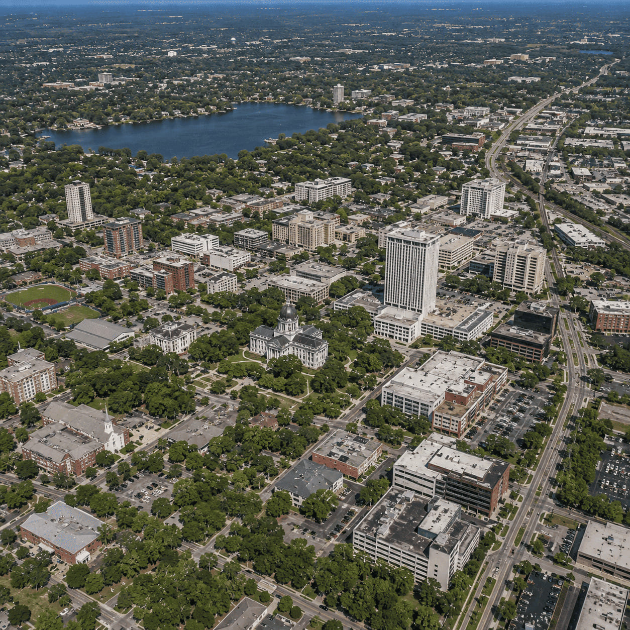 Aerial View of Leon County, Fl