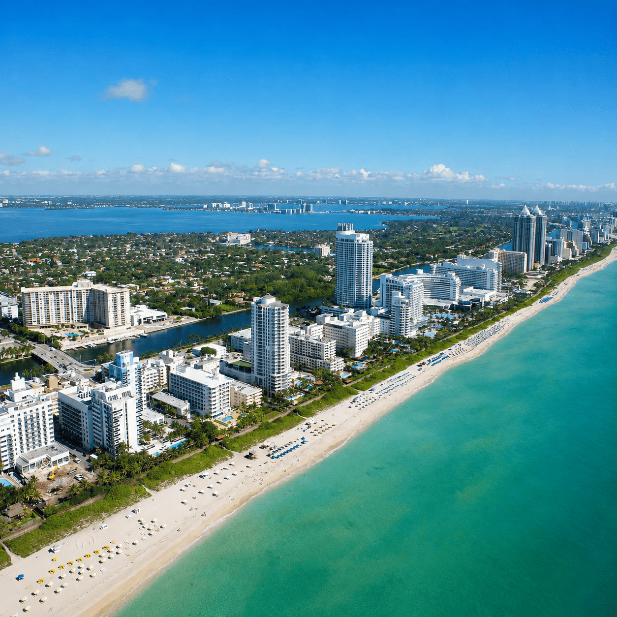 Aerial View of Snell Isle, in St Petersburg florida, coastal front estates