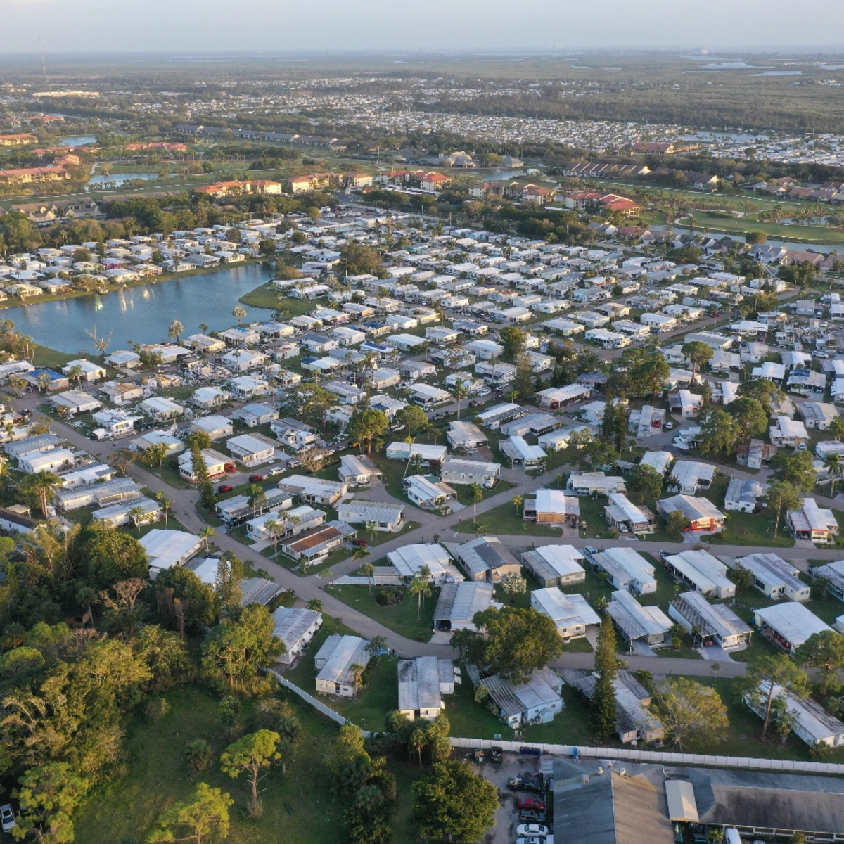 Aerial View of Century Village, in Deerfield Beach