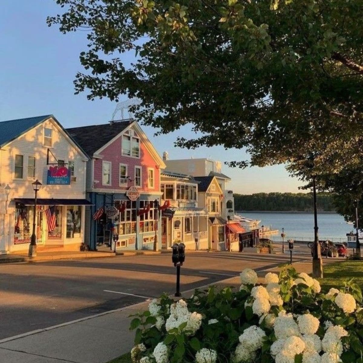 Colorful waterfront shops along Main Street in mainland Vero Beach